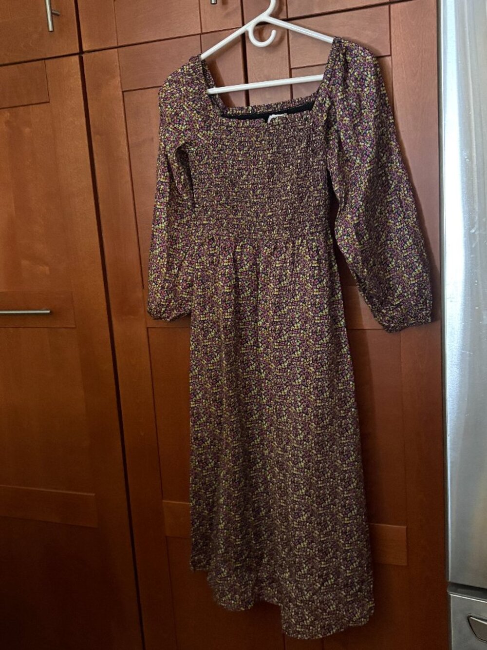 J.Crew Organic Cotton Daydream Midi Dress in Liberty® Busy Izzy Fabric Sz M
